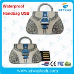 Metal handbag style USB flash drive