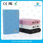 Small wallet design dual-USB power bank