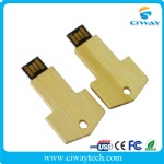 Wooden/bamboo key shape USB flash drives
