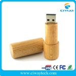 Wooden round stick usb flash drive
