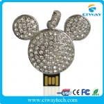 Jewelry/Diamond Mickey mouse USB flash drive