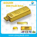 Golden bar USB flash drive