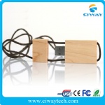 Wooden/Bamboo lanyard USB flash drive