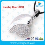 Waterproof Jewelry Heart USB flash drive
